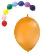 balony 12 pastel z lacznikiem globos pomaranczowe 100 szt