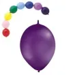 balony 12 pastel z lacznikiem globos purpurowe 100 szt