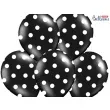 balony 14 kropki pastel black strong 50 szt