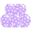 balony 14 kropki pastel lavender belbal 6 szt