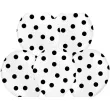 balony 14 kropki pastel pure white strong 6 szt