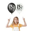 balony 18 18th birthday mix 12 strong 6 szt