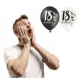 balony 18 18th birthday mix 12 strong 6 szt