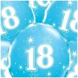 balony 18 urodziny niebieskie qualatex 11 6 szt