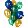 balony 21 urodziny mix folat 12 12 szt
