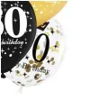 balony 60 urodziny czarno zlote partypal 12 6 szt