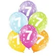 balony 7 urodziny pastel mix belbal 12 6 szt