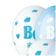 balony baby boy chmurki i serca niebiesko bialy gemar 13 5 szt
