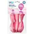 balony baby girl motylek pastel rozowe belbal 10 6 szt