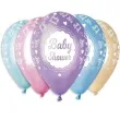 balony baby shower kokardy i serca metalik mix gemar 12 5 szt
