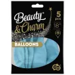 balony beauty and charm makaronowe niebieski godan 18 5 szt