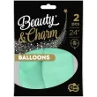 balony beauty and charm makaronowe zielony godan 24 2 szt