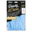 balony beauty and charm modeliny 260 niebieski pastel godan 50 szt