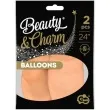 balony beauty and charm pastelowe lososiowy godan 24 2 szt
