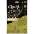 balony beauty and charm pastelowe oliwkowy jasny godan 12 50 szt