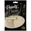 balony beauty and charm pastelowe piaskowy godan 24 2 szt