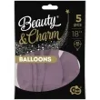 balony beauty and charm pastelowe rozowy ciemny godan 18 5 szt