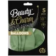 balony beauty and charm pastelowe szarozielony godan 18 5 szt