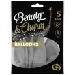 balony beauty and charm pastelowe szary godan 18 5 szt