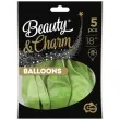 balony beauty and charm platynowe oliwkowy godan 18 5 szt