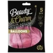 balony beauty and charm platynowe rozowy jasny godan 18 5 szt