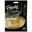 balony beauty and charm platynowe zlote jasne godan 18 5 szt