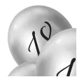 balony beauty charm liczba 18 srebrny godan 12 5 szt