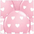 balony biale serca rozowy qualatex 11 6 szt