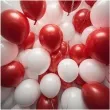 balony bialo czerwoni 10 10 szt