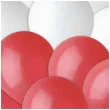 balony bialo czerwoni 10 10 szt