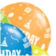 balony birthday boy mix qualatex 11 25 szt