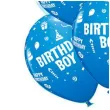 balony birthday boy niebieskie qualatex 12 6 szt