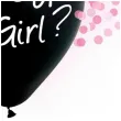balony boy or girl rozowe konfetti czarny godan 12 4 szt
