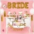 balony bride to be zloty crystal strong 12 6 szt