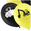 balony budowa koparki zolto czarny pastel procos 11 8 szt