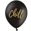 balony candy bar chill dance floor drinks photo booth czarne partydeco 6 szt
