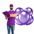 balony chrom fioletowe partypal 12 5 szt