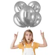 balony chromowane srebrne arpex 12 5 szt