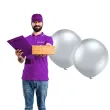 balony chromowane srebrne belbal 23 2 szt