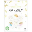 balony chrzest swiety anioly golebie bialy partypal 12 6 szt