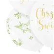 balony chrzest swiety eukaliptus partypal 12 6 szt