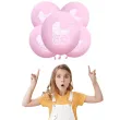 balony chrzest swiety wozek rozowe dekoracjepolska 12 5 szt