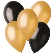 balony classic metalik zlote i czarne godan 10 5 szt