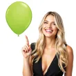 balony classic pistacjowe qualatex 16 50 szt