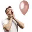 balony classic rozowo zloty metalik gemar 13 50 szt