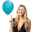 balony classic tropikalne niebieskie qualatex 16 50 szt