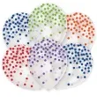 balony confetti mix transparentne amscan 11 6 szt