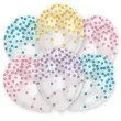 balony confetti pastel mix transparentne amscan 11 6 szt