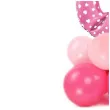 balony cyfra 0 rozowy partypal zestaw