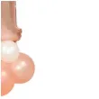 balony cyfra 1 rozowe zloto partypal zestaw